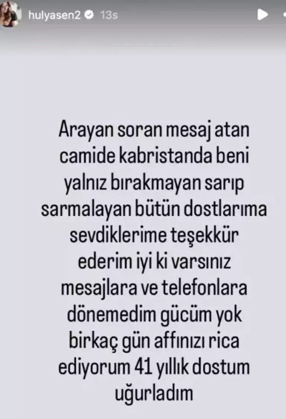 Ünlü isimden duygusal paylaşım...